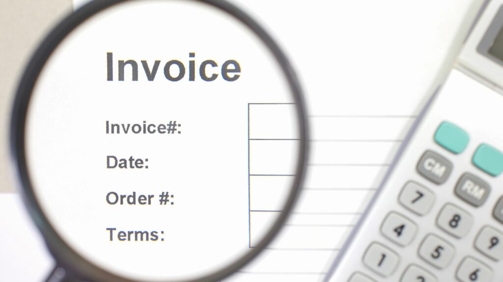 graphic design invoice